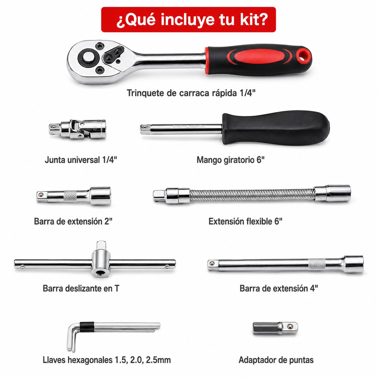 KIT DE HERAMIENTAS PRO 46 EN 1 | RIVANOZ