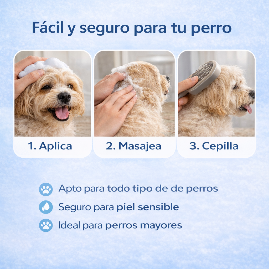 BAÑO EN SECO PARA PERROS🐶